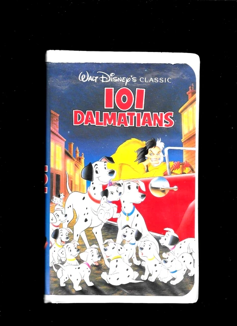 101 DALMATIANS, BLACK Diamond Classic, Walt Disney Vhs Movie In Clam ...