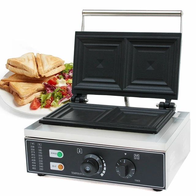 Stainless Steel Commercial Sandwich Machine Panini Press Grill Making Machine