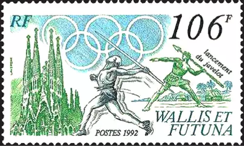 Timbre Sports JO Athlétisme Wallis et Futuna 427 ** (71953EX)