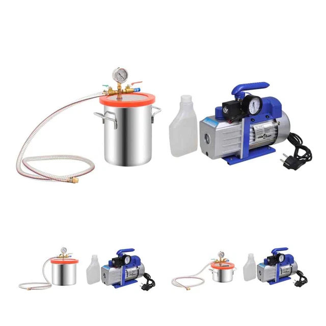 Camera a Vuoto con Pompa a Stadio Singolo 7,4 L Degassante Multi-Model vidaXL