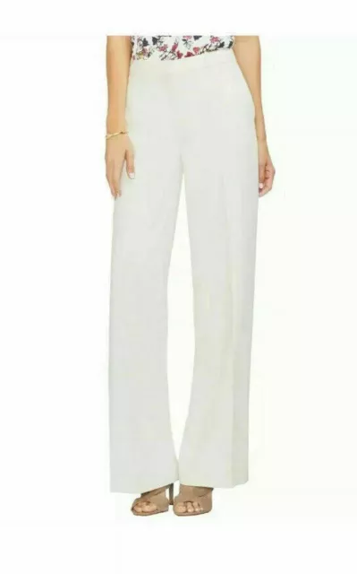 Vince Camuto White/Ivory Wide Leg Women's w/Belt Loops & Pockets Pants Size 22W