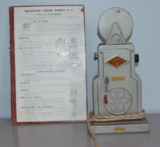 PROJECTEUR DE FILMS de marque WAMOO avec deux films d'époque EUR 20,00