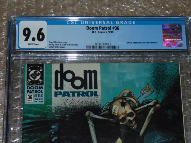 Doom Patrol #36. CGC Universal Grade 9.6. Morrison, Grant  Published by DC 1990 3
