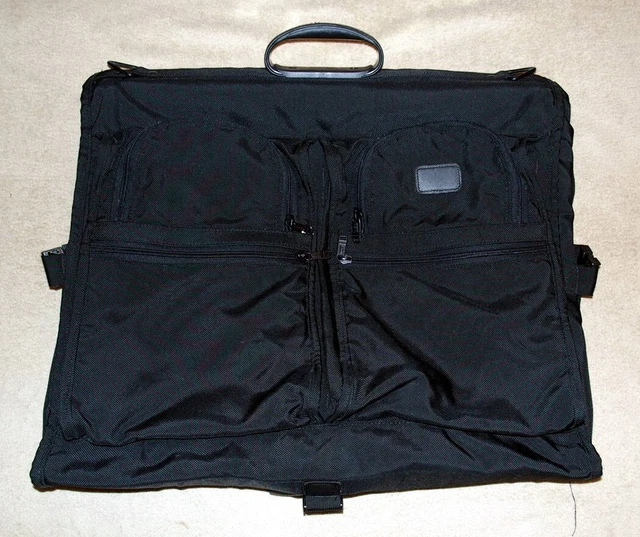 TUMI Alpha Bi-Fold Carry-on Garment Bag 231D3 Black Ballistic Nylon Multi-pocket