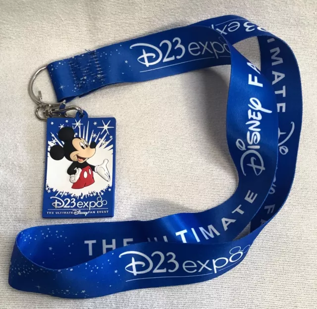 Disney D23 Expo 2017 Exclusive Wide Pin Trading Reversible Lanyard Mickey Mouse