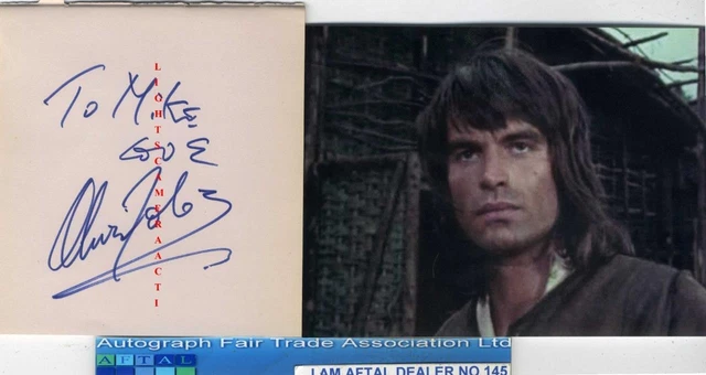 Oliver Tobias vintage signed page AFTAL#145