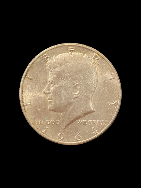 1964 ½ Dollar "Kennedy Half Dollar" Silver Coin (VB119)