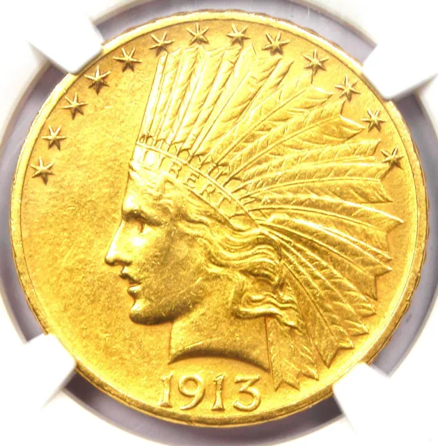 1913-S Indian Gold Eagle $10 Coin - Certified NGC Uncirculated Details (UNC MS)