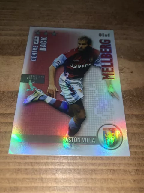 Olof Mellberg Aston Villa Shiny Shoot Out 2006/07 Football Card