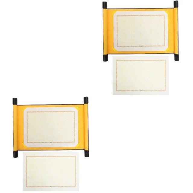 2 Pezzi Mini Pergamene Vuote Per Calligrafia Cinese - Carta Di Riso Per Pittura E Scrittura, Decorazione Parete - Foto 5