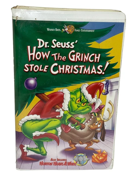 DR. SEUSS HOW The Grinch Stole Christmas, Animated, (VHS), Clam Shell £