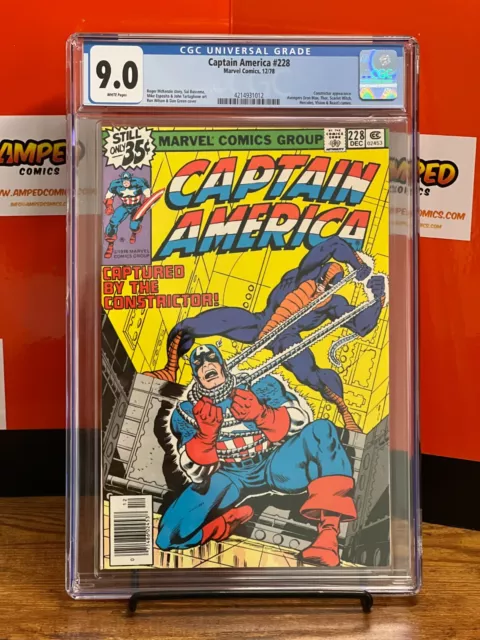 Captain America #228 (1978) Marvel Comics CGC Graded 9.0