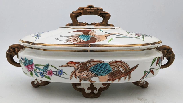 ROYAL WORCESTER AESTHETIC MOVEMENT TUREEN c1880's MANNER DR CHRISTOPHER DRESSER