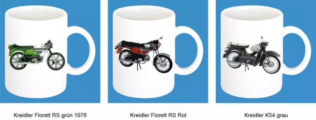 300ml Ceramica Bicchiere con Motivo: Kreidler Moto Modelli Caffè Tazza Pott 11oz