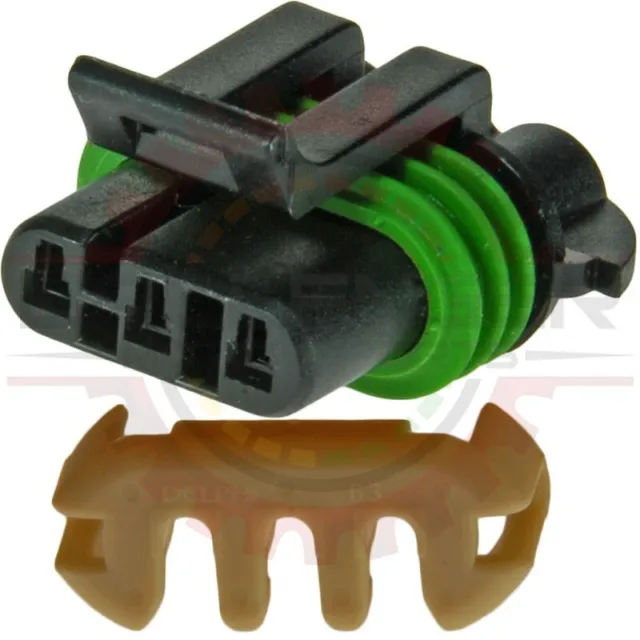 3 Way Metripack 150 Male Connector MAF/CAM Green Seal For GM Delphi / Packard