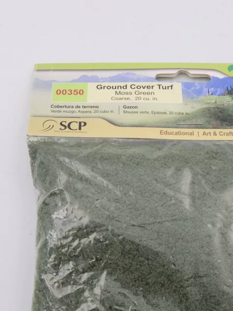 Wee Scapes Architectural Model Turf Moss Green-coarse 20 Cubic in. Bag 00350 2