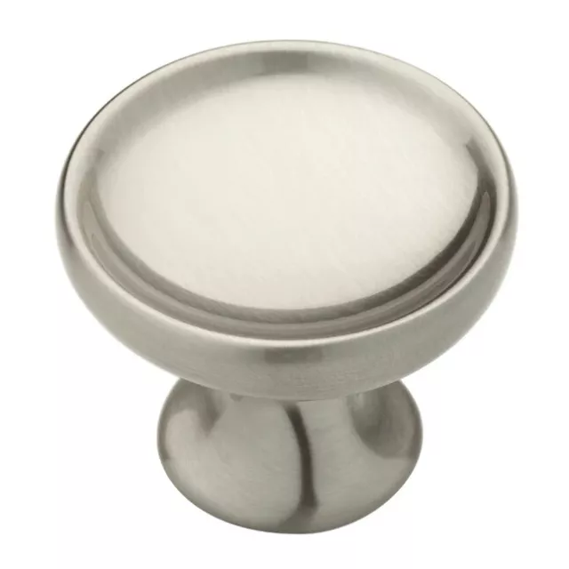 Brainerd Monroe 1-3/8-in Satin Nickel Round Traditional Cabinet Knob