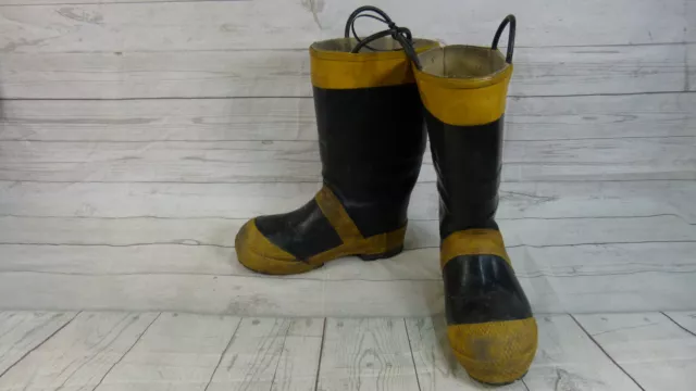 Servus Firebreaker Firefighter Men's Black Boots Safety Toe Size 11 Wide