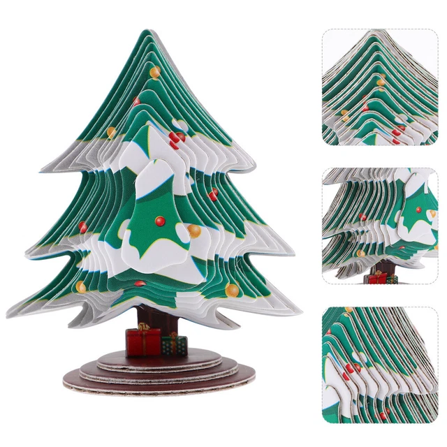 STEM BUILDING KITS 3d Stereo Puzzle Paper Christmas Tree DIY Child £7.