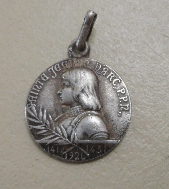 Médaille Pendentif Ancienne 'Ludovicus XV Rex' - Métal Argenté - Vintage Occasion