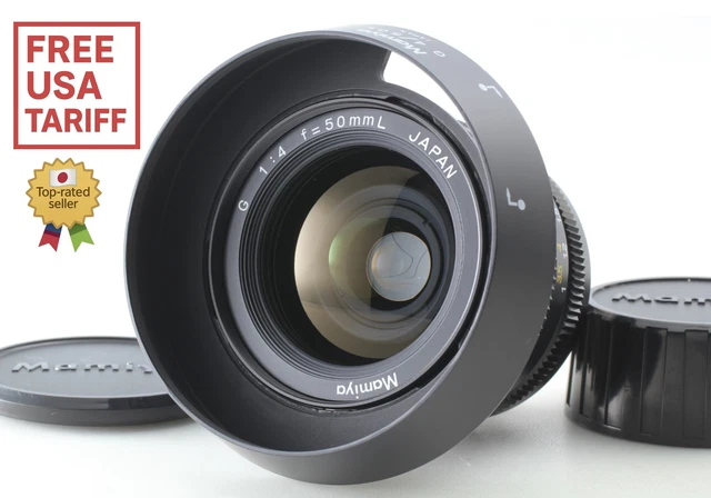 TOP MINT W/HOOD Caps] Mamiya G 50mm f4 L Wide Angle Lens New