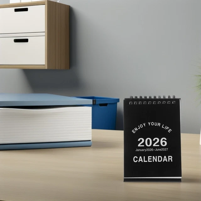 DAILY SCHEDULE CALENDAR 2026 20262027 Monthly Desktop Standing Flip