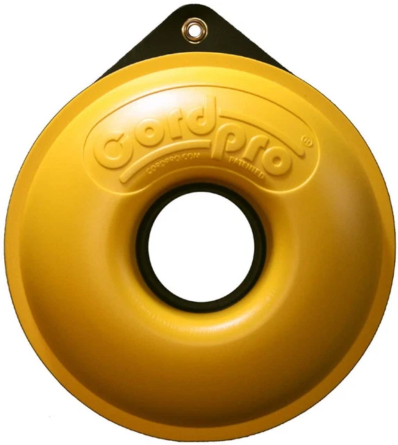 Cordpro CP-100, cable residencial y organizador de manguera pequeña, amarillo, grande