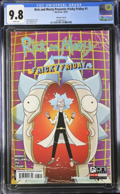 Rick and Morty Presents: Fricky Friday 1 CGC 9.8 Variant Cover B