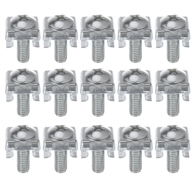 100 PCs-Computer-Rack-Montierkäfigschrauben und -muttern für