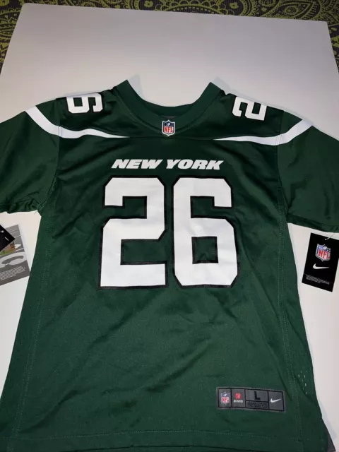 NWT BIG KIDS Nike New York Jets Le'Veon Bell Jersey Sz L $75 Green