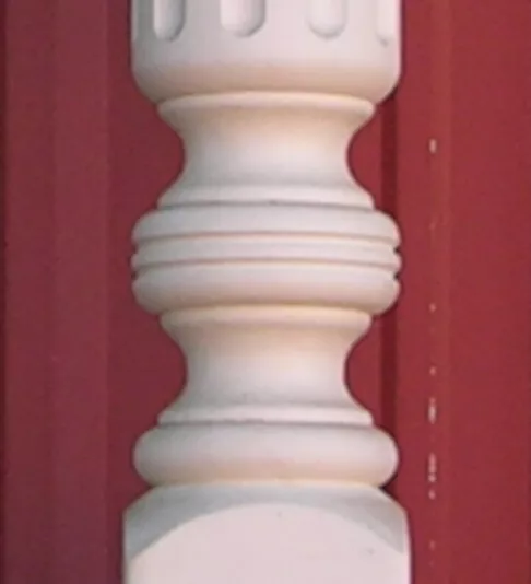 Classic Victorian style porch column, with fluted turning. Shipping available! 3