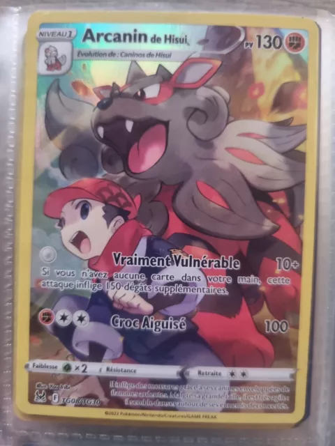 Carte Pokémon Arcanin de Hisui TG08/TG30 EB11 Epée Bouclier Origine Perdue NEUF