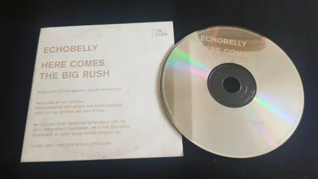 Echobelly ‎– Here Comes The Big Rush CD Single Promo