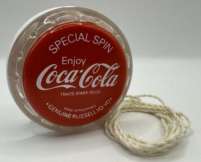 RARE RUSSELL SPINNER YO-YO COMPETITION WINNER GOLD COCA COLA