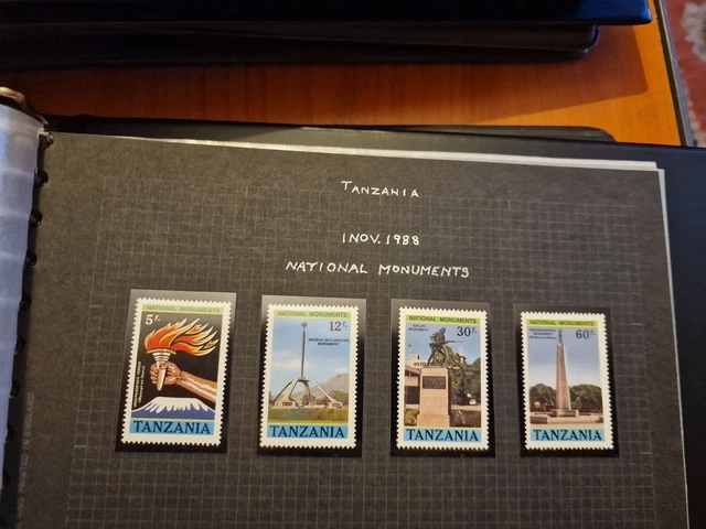 Tanzania 1988 Sg 606-609 National Monuments Mnh