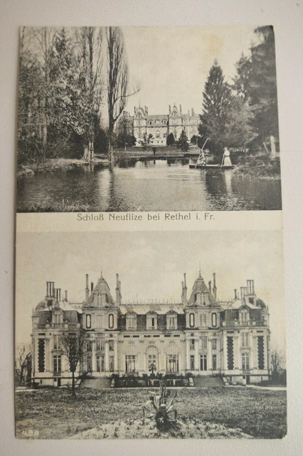 AK Ansichtskarte, Foto WK I, Rethel i. Fr., Schloß Neuflize, Feldpostkarte