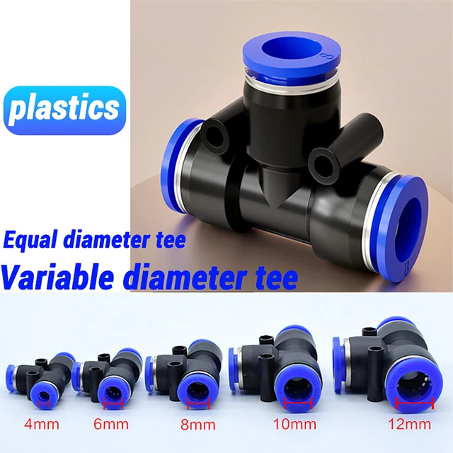 Raccord Rapide Pneumatique Pour Tuyaux Nylon - Connexion Push-fit Pour Air Ou Eau - Différents Diamètres
