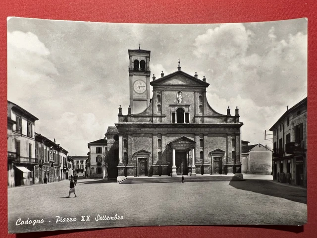 Cartolina - Codogno - Piazza XX Settembre - 1959