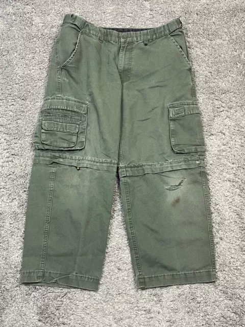 Boy Scouts of America Youth Convertible Switchback Pants Green Size 20 Zip-Off