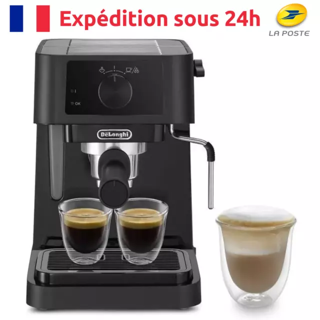 Machine à Expresso Kitchencook Little Venice 19 Bars - Blanche, Buse Vapeur Inox, 1.4L