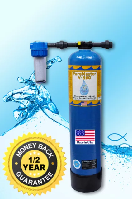 Vitasalus Pure Master V-500 whole house home water filter filtration system