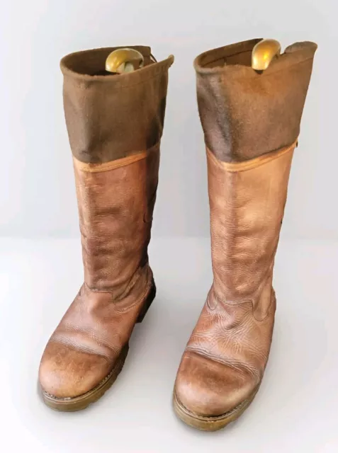 KANYON GORSE X RIDER Leather Brown Waterproof Riding Country Boots size 7 50.00 PicClick UK