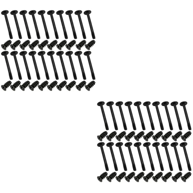 2 Sets Replacement Steel Computer Cooling Fan Screws Cooling Fan Mount Screws