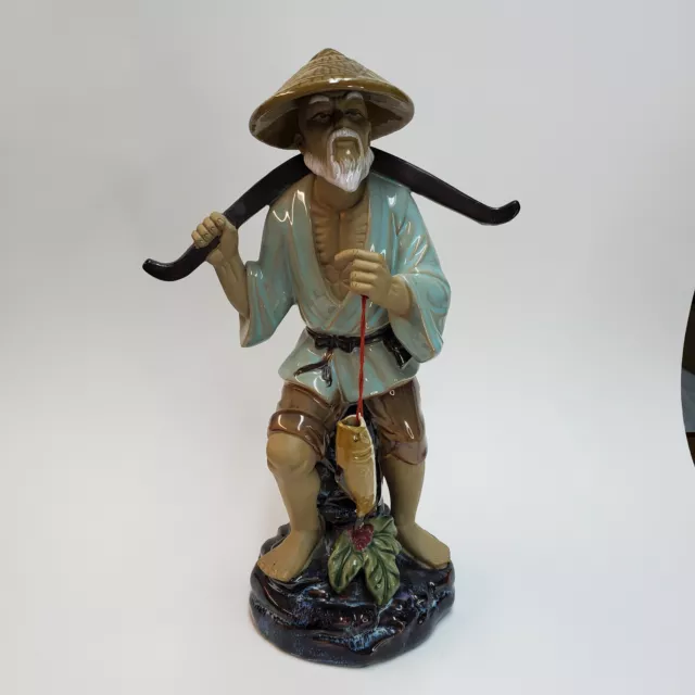 Large Ceramic Chinese Mudman with Yoke