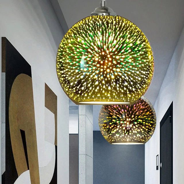 MODERN 3D CHANDELIER STYLE GLASS CEILING LAMP SHADE PENDANT