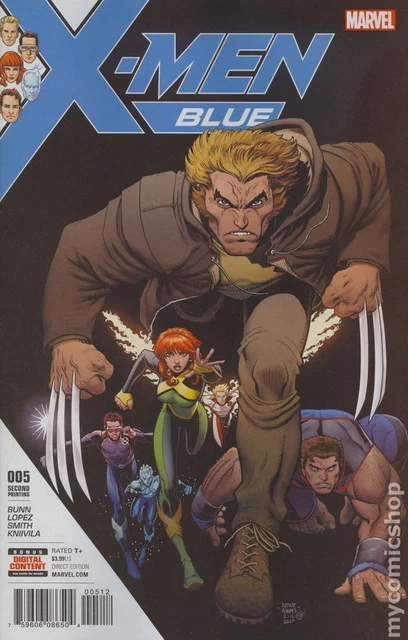 X-Men Blue #5C Adams Variant 2nd Printing VF 2017 Stock Image