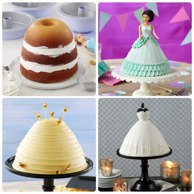1Pc ball cake pan Doll Cake Tin Tray Doll Skirt Cake Pan Muffin Baking Pan