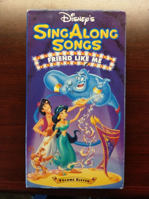 DISNEYS SING ALONG Songs Aladdin Friends Like Me VHS A Whole New World