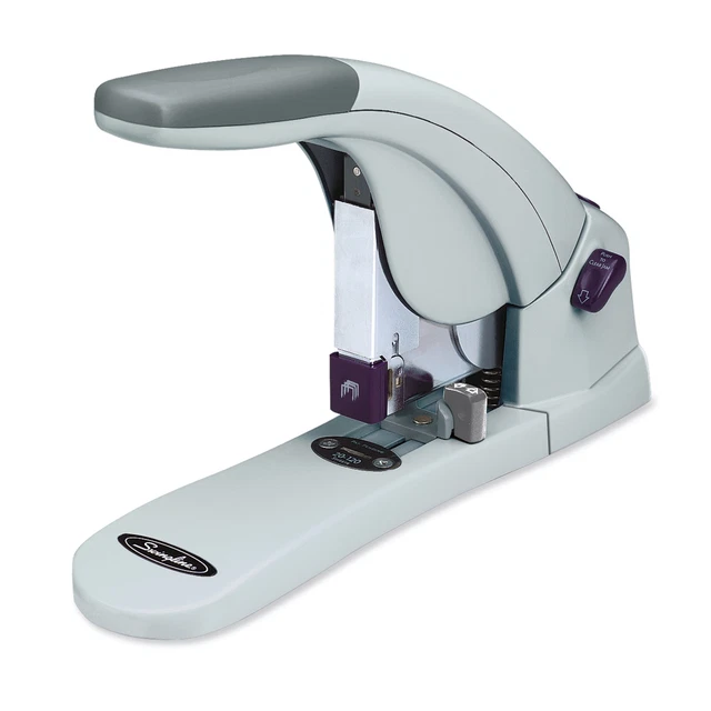 Heavy-Duty Stapler, 120 Sht Cap., 2-3/4" Throat, Gray