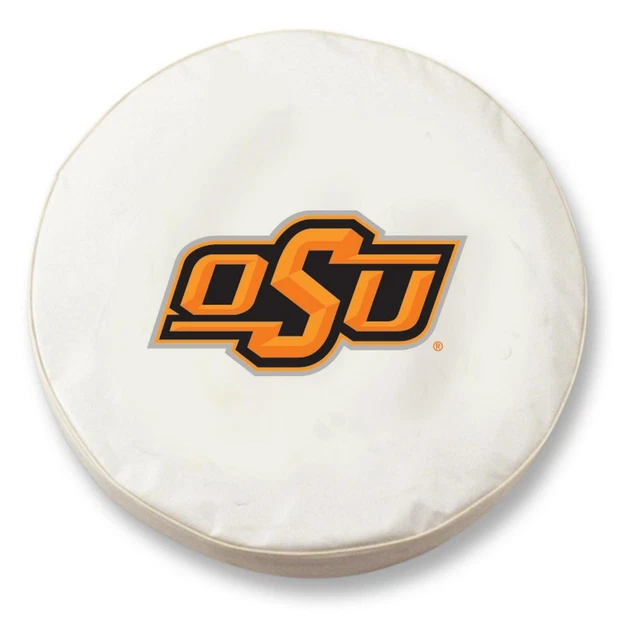 Holland Bar Stool Tire Cover With White Vinyl Finish TCCOKStUnWT
